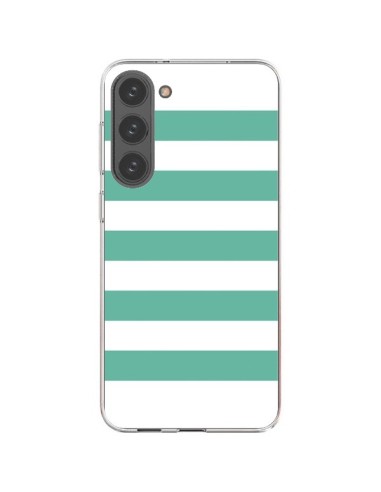 Coque Samsung Galaxy S23 Plus 5G Bandes Mint Vert - Mary Nesrala