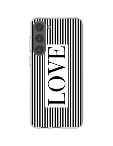 Coque Samsung Galaxy S23 Plus 5G Love Noir et Blanc - Mary Nesrala