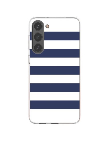 Coque Samsung Galaxy S23 Plus 5G Bandes Marinières Bleu Blanc Gaultier - Mary Nesrala