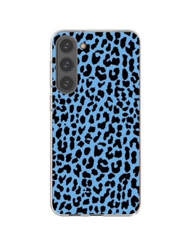 Coque Samsung Galaxy S23 Plus 5G Leopard Bleu Neon - Mary Nesrala