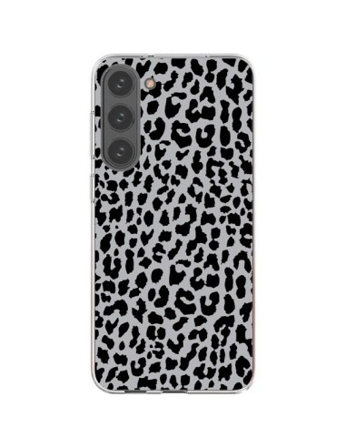 Cover Samsung Galaxy S23 Plus 5G Leopardo Grigio Neon - Mary Nesrala