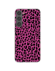Coque Samsung Galaxy S23 Plus 5G Leopard Rose Pink Neon -...