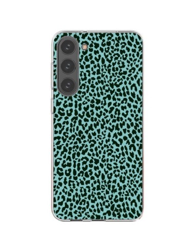 Coque Samsung Galaxy S23 Plus 5G Leopard Turquoise Neon - Mary Nesrala