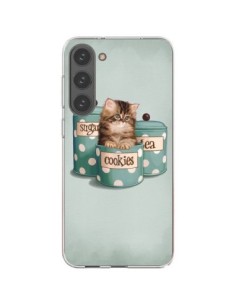 Coque Samsung Galaxy S23 Plus 5G Chaton Chat Kitten Boite...