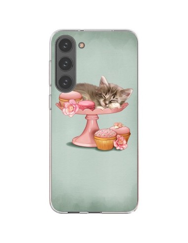 Coque Samsung Galaxy S23 Plus 5G Chaton Chat Kitten Cookies Cupcake - Maryline Cazenave