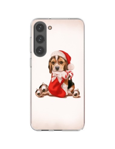 Coque Samsung Galaxy S23 Plus 5G Chien Dog Pere Noel Christmas - Maryline Cazenave