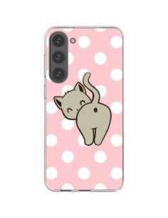 Samsung Galaxy S23 Plus 5G Case Cat Caton Polka -...