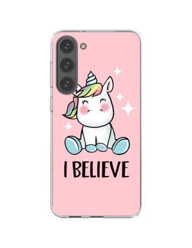 Coque Samsung Galaxy S23 Plus 5G Licorne I Believe - Maryline Cazenave