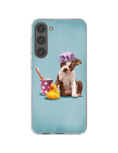 Coque Samsung Galaxy S23 Plus 5G Chien Dog Canard Fille - Maryline Cazenave