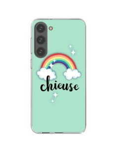 Coque Samsung Galaxy S23 Plus 5G Chieuse Arc en Ciel -...
