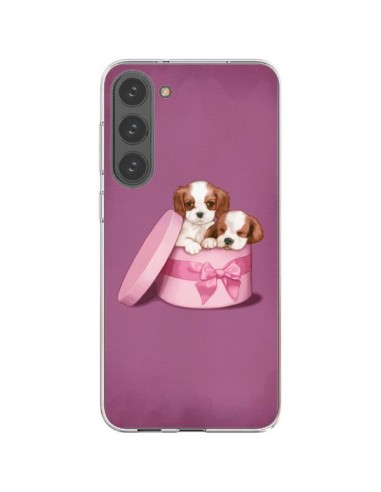 Coque Samsung Galaxy S23 Plus 5G Chien Dog Boite Noeud - Maryline Cazenave