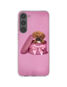 Coque Samsung Galaxy S23 Plus 5G Chien Dog Boite Noeud...