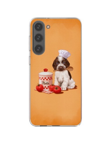 Coque Samsung Galaxy S23 Plus 5G Chien Dog Pates Pasta Cuisinier - Maryline Cazenave