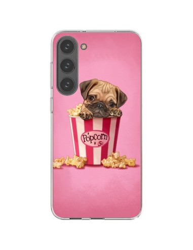 Coque Samsung Galaxy S23 Plus 5G Chien Dog Popcorn Film - Maryline Cazenave