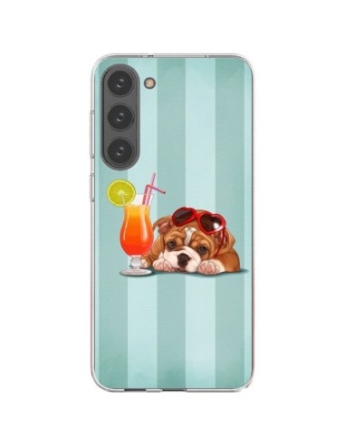 Cover Samsung Galaxy S23 Plus 5G Cane Cocktail Occhiali Cuore - Maryline Cazenave