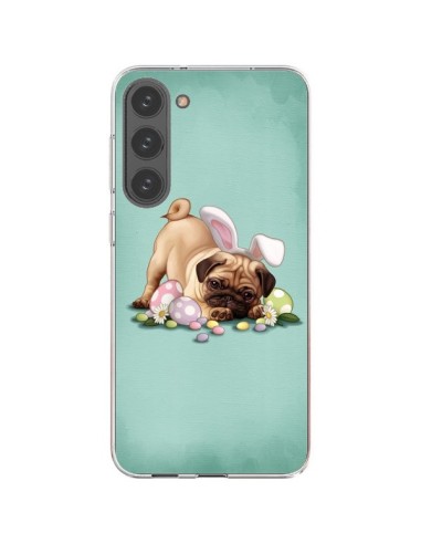 Coque Samsung Galaxy S23 Plus 5G Chien Dog Rabbit Lapin Pâques Easter - Maryline Cazenave