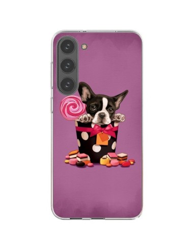 Samsung Galaxy S23 Plus 5G Case Dog Boite Bow tie Polka Bonbon - Maryline Cazenave