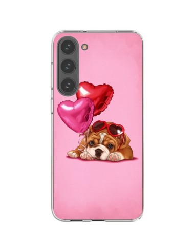 Samsung Galaxy S23 Plus 5G Case Dog Eyesali Coeur Ballons - Maryline Cazenave