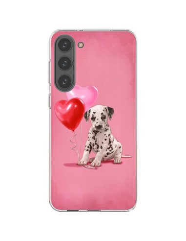 Samsung Galaxy S23 Plus 5G Case Dog Dalmata Ballon Heart - Maryline Cazenave