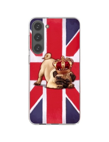 Coque Samsung Galaxy S23 Plus 5G Chien Dog Anglais UK British Queen King Roi Reine - Maryline Cazenave