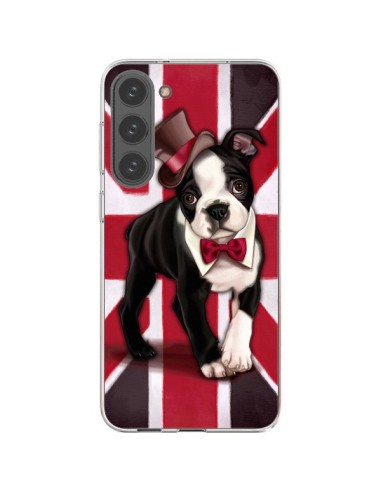 Coque Samsung Galaxy S23 Plus 5G Chien Dog Anglais UK British Gentleman - Maryline Cazenave