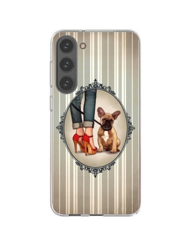 Coque Samsung Galaxy S23 Plus 5G Lady Jambes Chien Dog - Maryline Cazenave