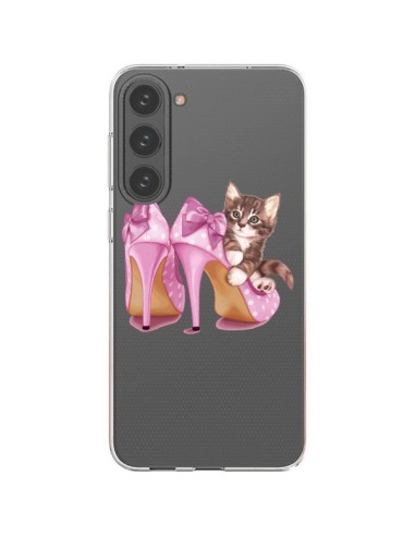 Cover Samsung Galaxy S23 Plus 5G Gattoon Gatto Kitten Scarpe Shoes Trasparente - Maryline Cazenave