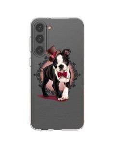 Samsung Galaxy S23 Plus 5G Case Dog Bulldog Dog Gentleman...