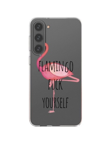 Cover Samsung Galaxy S23 Plus 5G  Fenicottero Flamingo Fuck Trasparente - Maryline Cazenave