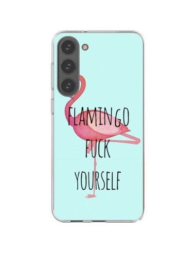 Coque Samsung Galaxy S23 Plus 5G Flamingo Fuck Yourself - Maryline Cazenave