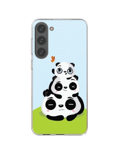Coque Samsung Galaxy S23 Plus 5G Panda Famille - Maria Jose Da Luz