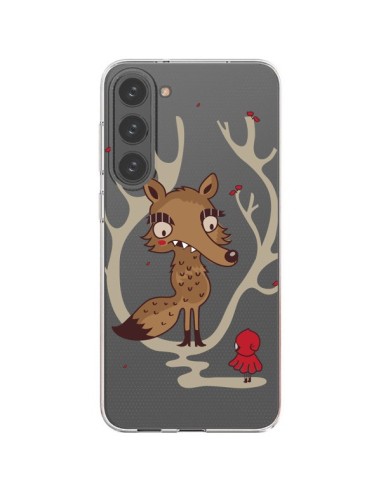 Samsung Galaxy S23 Plus 5G Case Cappuccetto Red Loup Hello Big Wolf Clear - Maria Jose Da Luz