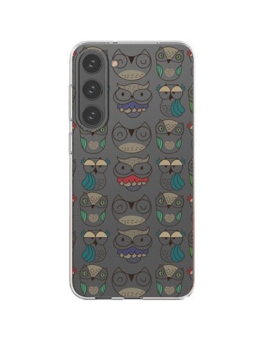 Coque Samsung Galaxy S23 Plus 5G Chouettes Owl Hibou Transparente - Maria Jose Da Luz