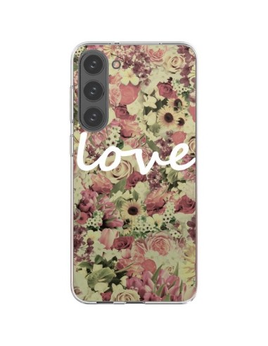 Cover Samsung Galaxy S23 Plus 5G Amore Bianco Fiori - Monica Martinez