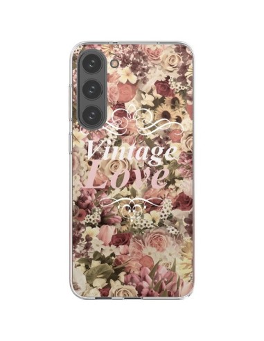 Coque Samsung Galaxy S23 Plus 5G Vintage Love Flower - Monica Martinez