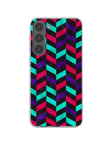 Coque Samsung Galaxy S23 Plus 5G Azteque Geometric Mundo - Maximilian San