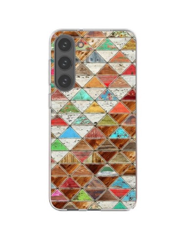 Coque Samsung Galaxy S23 Plus 5G Love Pattern Triangle - Maximilian San