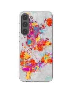 Coque Samsung Galaxy S23 Plus 5G Terre Map Monde Mother...