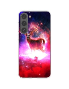 Coque Samsung Galaxy S23 Plus 5G Cosmic Deer Cerf Galaxy...