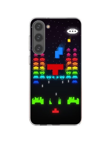 Coque Samsung Galaxy S23 Plus 5G Invatris Space Invaders Tetris Jeu - Maximilian San