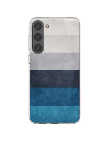 Coque Samsung Galaxy S23 Plus 5G Bandes Horizontales Greece Hues - Maximilian San