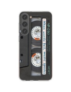 Coque Samsung Galaxy S23 Plus 5G Cassette Words K7 -...