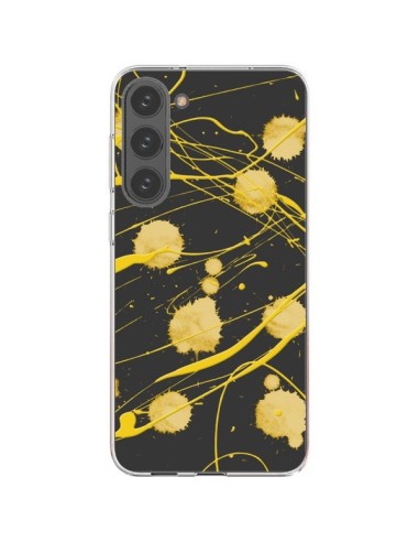 Coque Samsung Galaxy S23 Plus 5G Gold Splash Peinture Art - Maximilian San