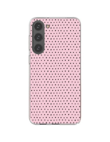 Coque Samsung Galaxy S23 Plus 5G Artsy Dots Pink - Ninola Design