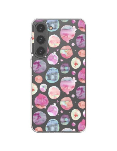 Samsung Galaxy S23 Plus 5G Case Big Watery Dots Pink - Ninola Design