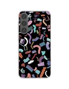 Cover Samsung Galaxy S23 Plus 5G Curly and Zigzag Stripes...