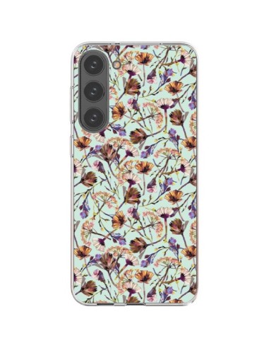 Samsung Galaxy S23 Plus 5G Case Dry Blue Flowers - Ninola Design