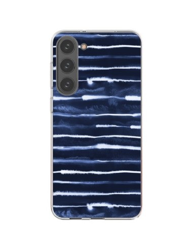 Coque Samsung Galaxy S23 Plus 5G Electric Lines Navy - Ninola Design