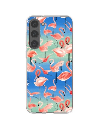 Coque Samsung Galaxy S23 Plus 5G Flamingo Pink - Ninola Design