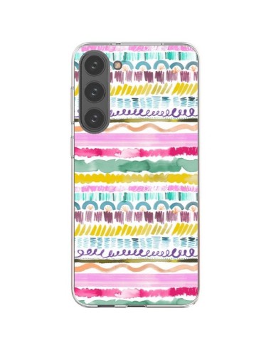 Coque Samsung Galaxy S23 Plus 5G Garlands Tribal - Ninola Design